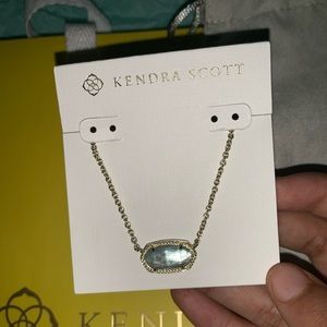 Kendra Scott Elisa Crystal Blue/Gold Necklace